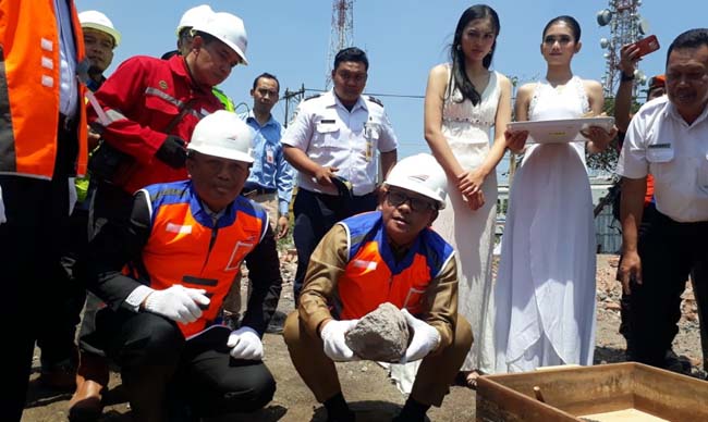 Pengembangan Stasiun Malang Tahap I, Walikota Sutiaji Letakan Batu Pertama