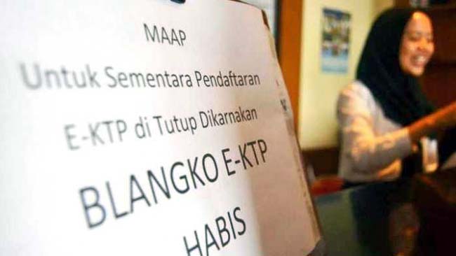 Blangko Habis, Perekaman e-KTP di Kota Malang Dikasih Suket