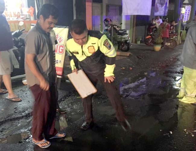 Jemput Anak Pulang Les, Bapak Tewas Terseret Truk Tangki