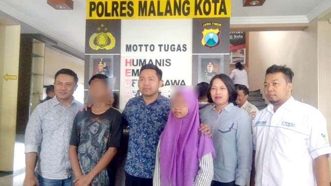 Dua anak bawah umur yang tertipu lowongkan kerja Rabu malam sudah difasilitasi kepulangannya oleh Rekrim Polres Malang Kota. (ist)