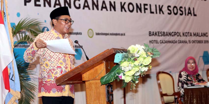 Wawali Sofyan Edi Kota Malang Harus Terhindar dari Konflik Sosial Agar Selalu Kondusif