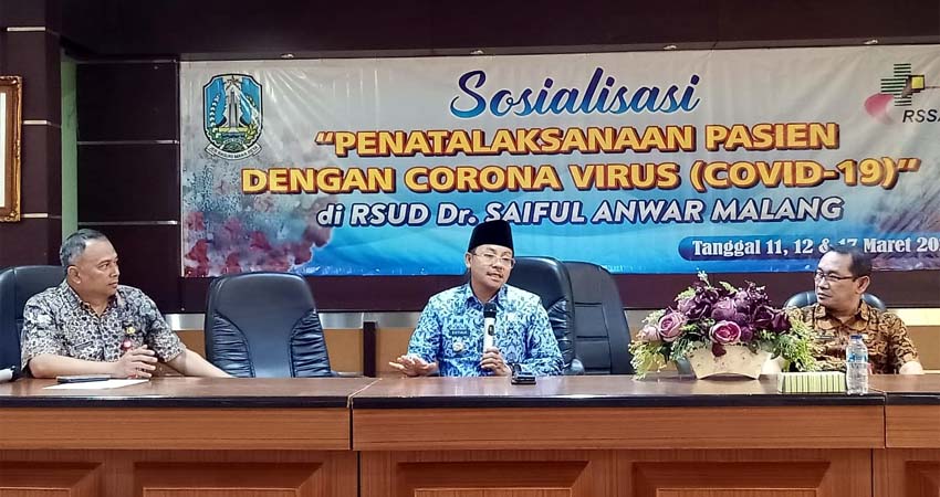 Monitor Perkembangan Covid-19, Sutiaji Rakor Bersama RSSA dan UB