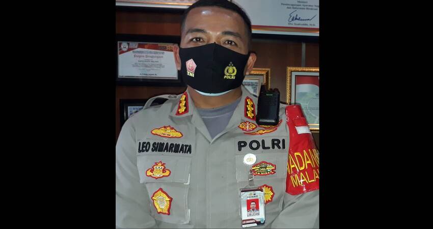 Kapolresta Malang Kota Kombes Pol Dr Leonardus Harapantua Simarmata Permatas Sos SIK MH. (gie)