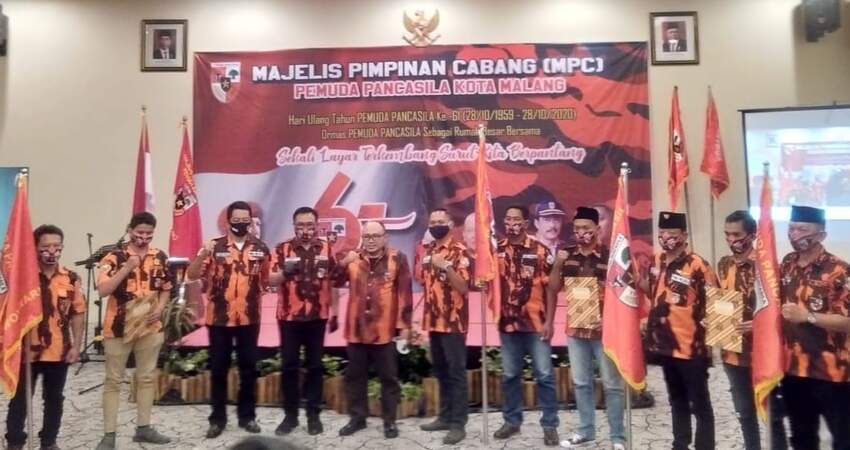 Pengurus Pemuda Pancasila (PP) saat Perayaan HUT ke 61.