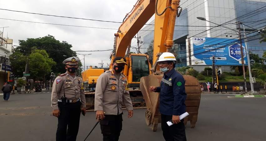 Kapolresta Malang Kota Kombes Pol Dr Leonardus Harapantua Simarmata Permata S Sos SIK MH. (gie)