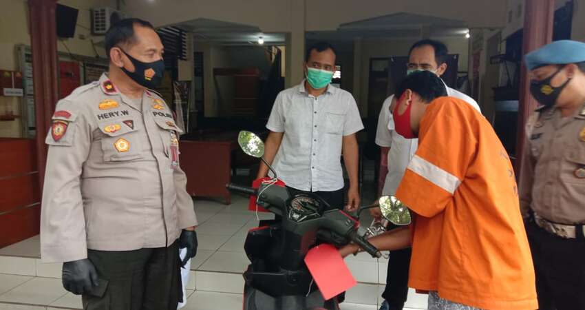 Curi Motor di Kawasan Terminal Arjosari, Jukir Diciduk Polisi