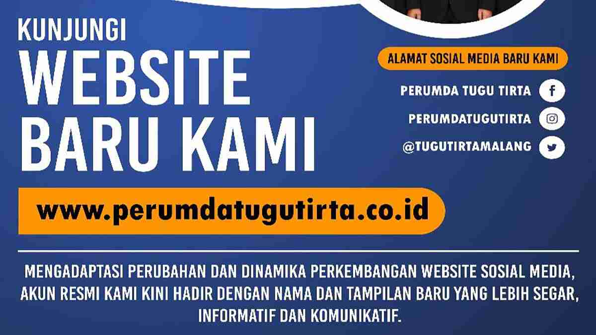 Perumda Tugu Tirta Luncurkan Website dan Sosmed Baru