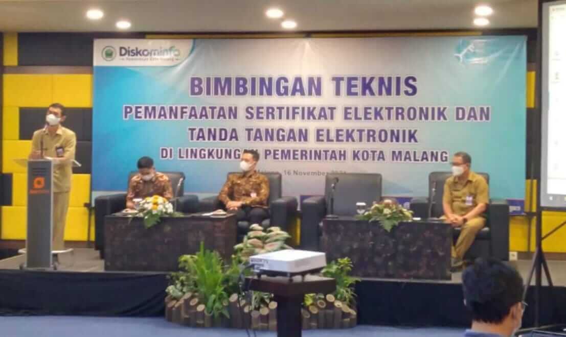 Wujudkan Smart City, Seluruh OPD Kota Malang Didorong Gunakan Tanda Tangan Elektronik