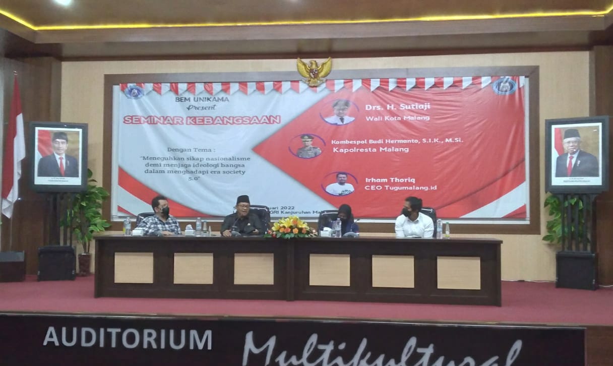 Hadiri Seminar Kebangsaan di Unikama, Wali Kota Sutiaji Ingatkan Peran Penting Mahasiswa