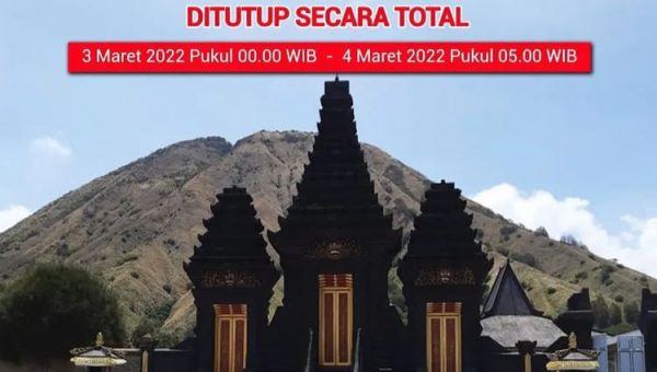 Hari Raya Nyepi, Bromo Tengger Semeru Ditutup