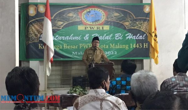 Hadiri Halal Bihalal PWRI Kota Malang, Wali Kota Sutiaji Siapkan Dana Hibah Perawatan Kantor