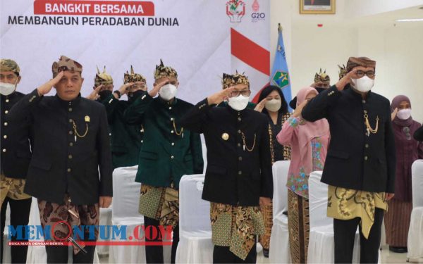 Pemkot Malang Ikuti Pelaksanaan Upacara Peringatan Hari Lahir Pancasila Secara Daring