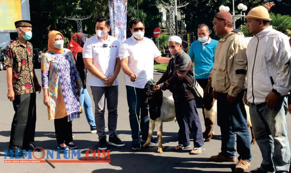 Pemkot Malang Fasilitasi BPF Salurkan 15 Ekor Kambing