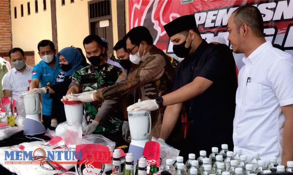 Polresta Malang Kota Musnahkan 20 Kg Sabu dan 72 Minuman Beralkohol