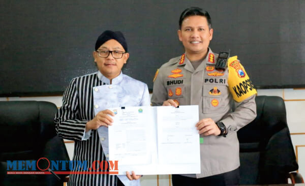 Tingkatkan Layanan Masyarakat, Polresta Malang Lakukan Penandatanganan Nota Kesepahaman Bersama Pemkot Malang