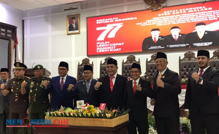 DPRD Kota Malang Gelar Sidang Paripurna Mendengar Sidang Tahunan MPR dan Pidato Presiden