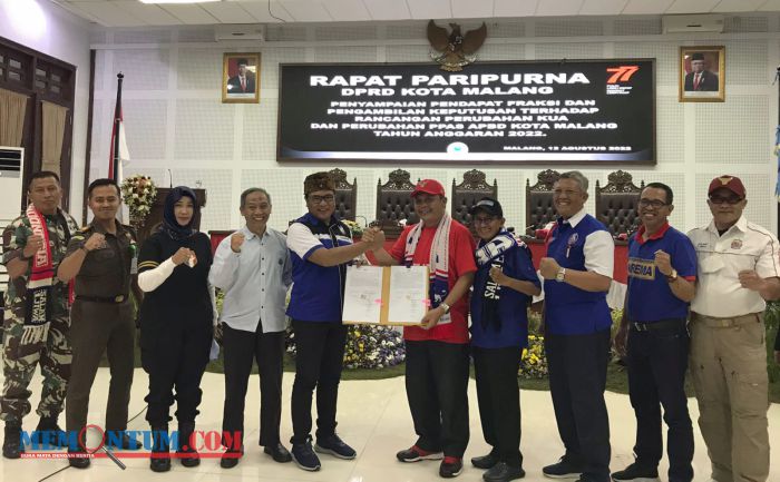 Paripurna KUA PPAS APBD 2022, Enam Fraksi DPRD Kota Malang Menerima dengan Catatan Keras