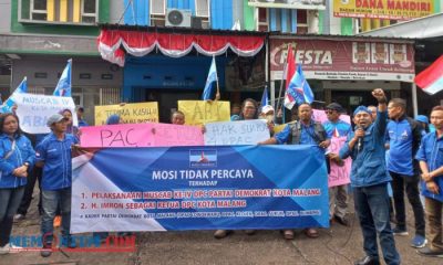 Suarakan Mosi Tidak Percaya Hasil Muscab Ke-IV DPC Partai Demokrat Kota Malang, Empat DPAC Gelar Unjuk Rasa