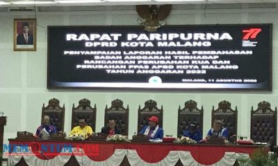 Rapat Paripurna KUA PPAS APBD 2022, Dewan Soroti Pembangunan Alun-Alun Tugu Kota Malang