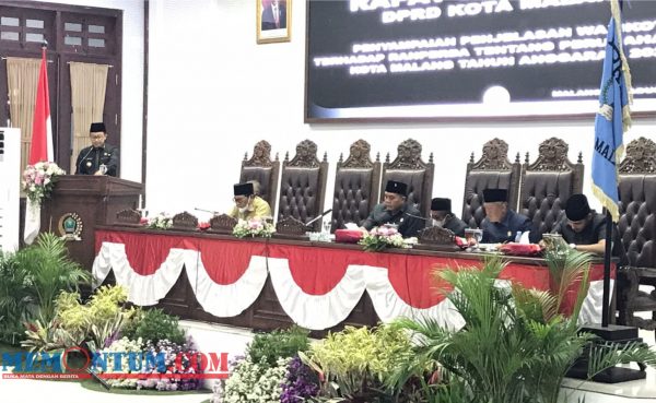 Paripurna Penjelasan Wali Kota Malang Mengenai Ranperda APBD 2022, Pendapatan Daerah Alami Perubahan