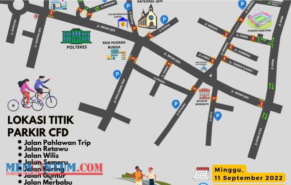 Car Free Day Kota Malang Besok Dibuka dengan Konsep Lebih Luas