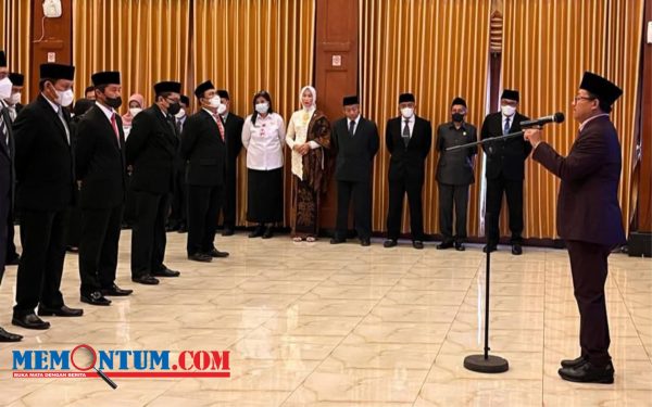 Wali Kota Sutiaji Lantik 82 Pejabat Baru Pemkot Malang