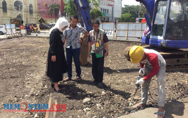 Rel Kereta Api Peninggalan Belanda Ditemukan di Zona Tiga Kayutangan Heritage Kota Malang