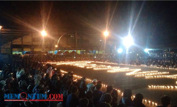 Ribuan Aremania dan Masyarakat Padati Halaman Stadion Kanjuruhan untuk Ikuti Doa Bersama Tragedi Kanjuruhan