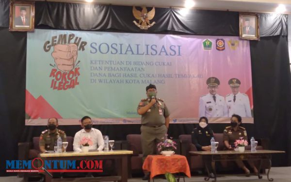 Cegah Peredaran Rokok Ilegal, Satpol PP Kota Malang Gelar Sosialisasi Bidang Cukai