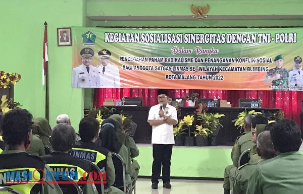 Cegah Radikalisme, Wali Kota Malang Gelar Sosialisi bersama 110 Linmas Wilayah Blimbing