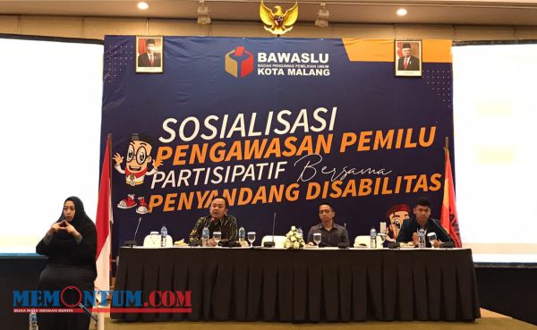 Penuhi Hak Pilih, Bawaslu Kota Malang Gelar Sosialisasi Pengawasan Pemilu Partisipatif bersama Difabel