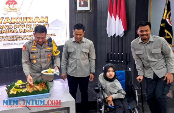 Peringati HUT Ke 71 Humas Polri, Polresta Malang Kota Gelar Piramida