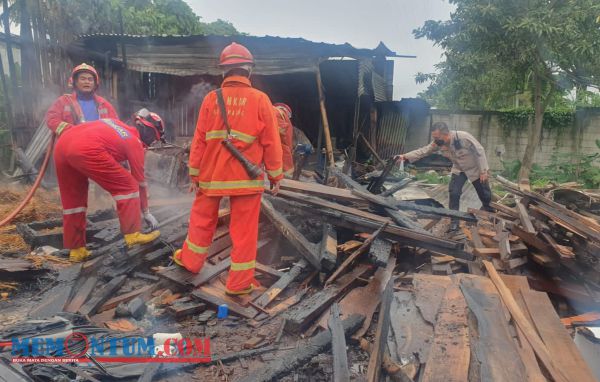 Pabrik Tusuk Sate Sudimoro Kota Malang Terbakar