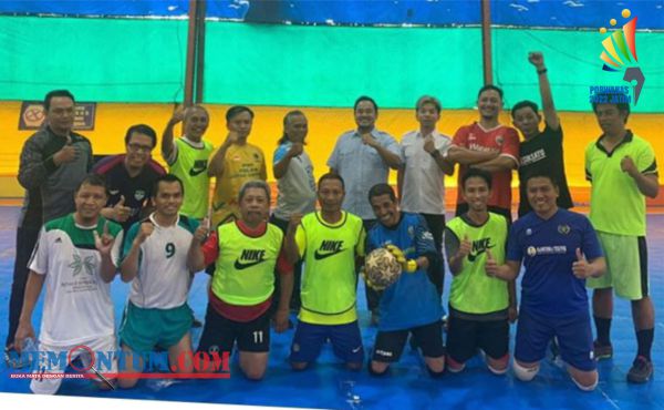 Tim Futsal PWI Jatim Amankan Tiga Poin di Laga Perdana Porwanas