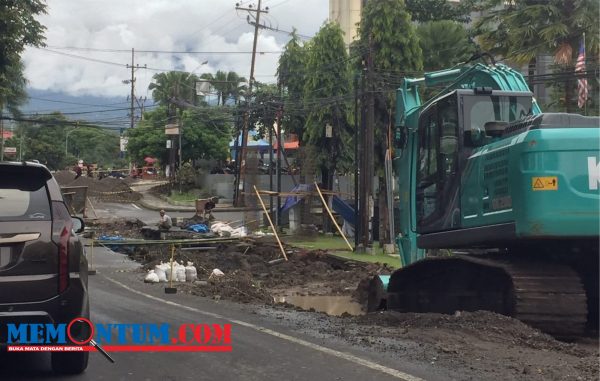 Finishing Proyek Gorong Gorong Jalan Dieng Kota Malang Tak Jelas, Kepala DPUPRPKP dan Kabid Bina Marga Tak Sekata