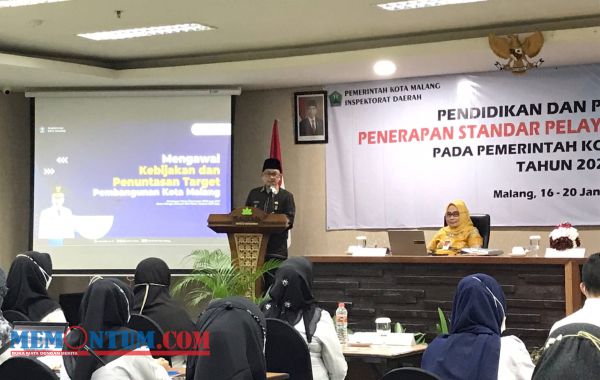 Jadi Keynote Pendidikan dan Pelatihan Penerapan SPM, Wali Kota Sutiaji Ingatkan Peningkatan Kapabilitas APIP