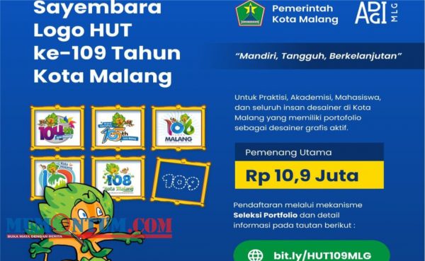 Sambut HUT Kota Malang ke 109, Pemkot Malang Mulai Sayembarakan Logo Peringatan