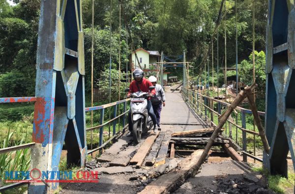 Jembatan Mergosono Gang 5 Kota Malang Diperbaiki, Aktifitas Pengerjaan Masih Belum Terlihat