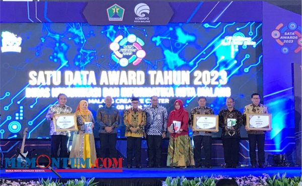 Gelar Sata Awards 2023, Pemkot Malang Beri Apresiasi Kinerja Data Sektoral pada Perangkat Daerah