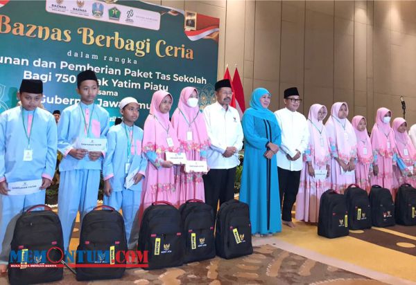 Gubernur Jatim dan Wali Kota Malang Bagikan Santunan untuk 750 Anak Yatim Piatu