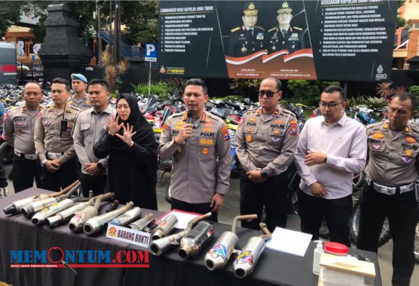 Polresta Malang Kota Amankan Ratusan Kendaraan Tak Sesuai Spesifikasi dan Terlibat Balap Liar