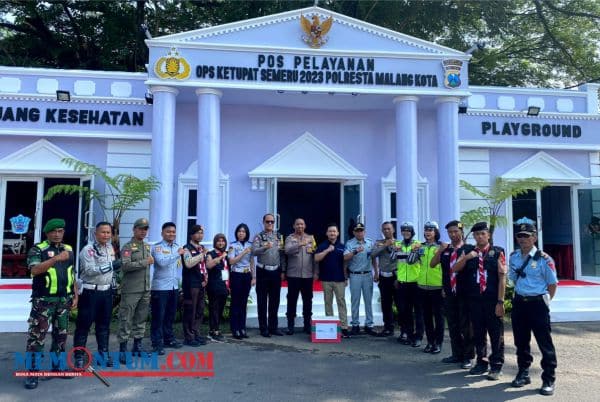 Pos Pelayanan Berminiatur Istana Merdeka milik Polresta Malang Kota Sita Perhatian Pemudik