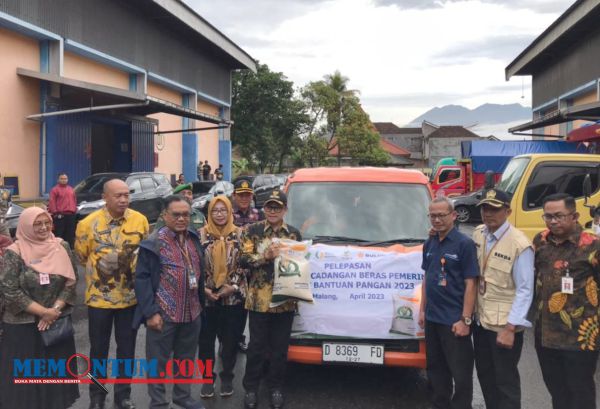 Wali Kota Sutiaji Lakukan Pelepasan Penyaluran Cadangan Beras Pemerintah untuk 24.063 KPM Kota Malang