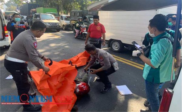 Tertabrak Truk Tronton, Pengendara Motor di Kota Malang Tewas